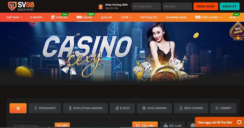 Casino trực tuyến SV88